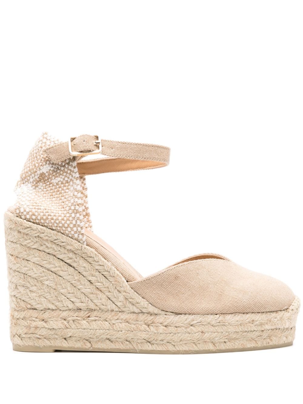 Castañer Chiarita 80mm wedge espadrilles - Neutrals von Castañer