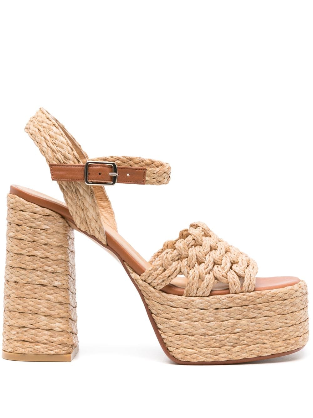 Castañer Faye 130mm interwoven sandals - Neutrals von Castañer