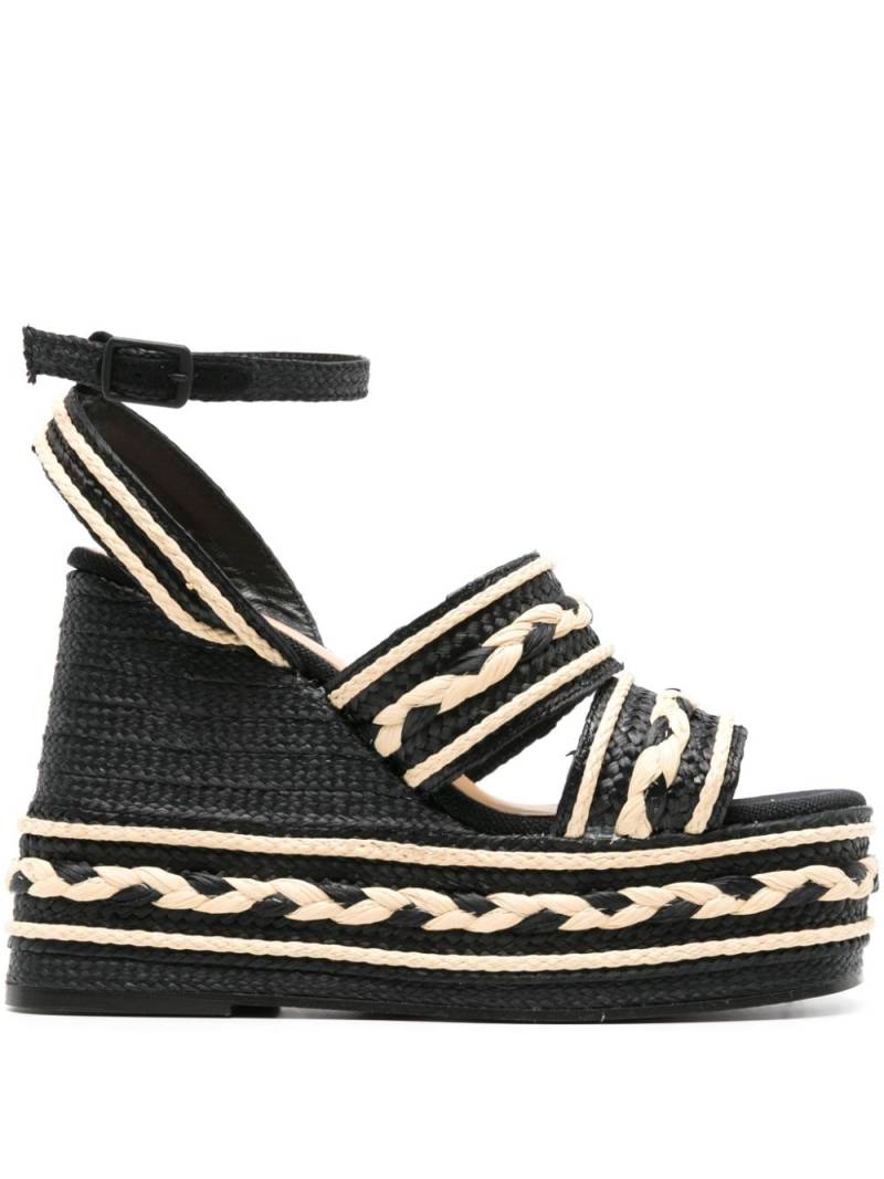 Castañer Fermina/198 145mm wedge espadrilles - Black von Castañer