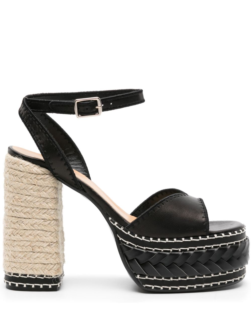 Castañer Fiyi 120mm platform sandals - Black von Castañer