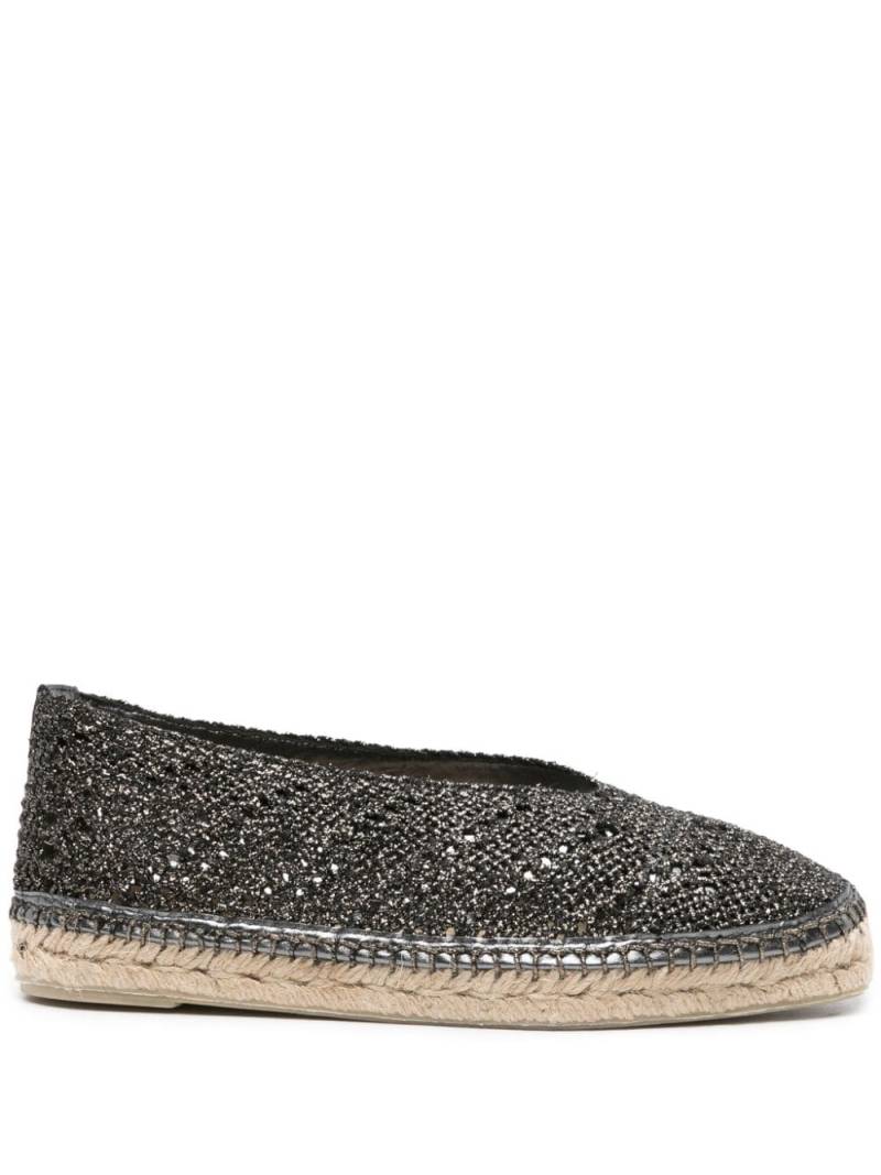 Castañer Kim lurex espadrilles - Black von Castañer