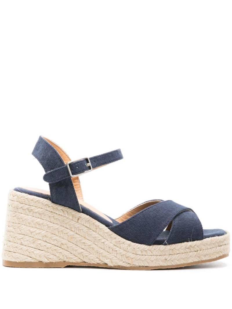 Castañer Thea 80mm wedge espadrilles - Blue von Castañer