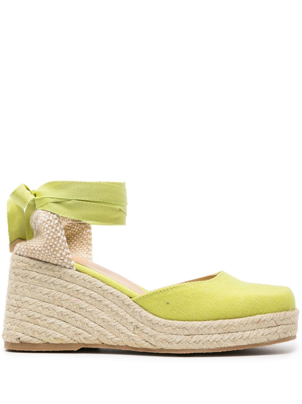 Castañer Tina 60mm wedge espadrilles - Green von Castañer