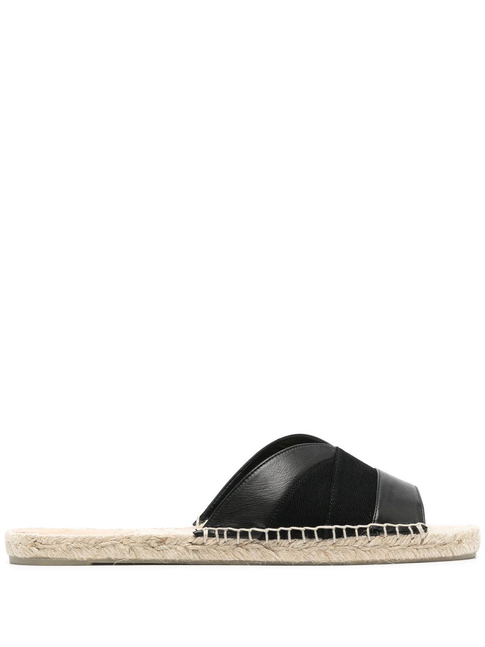 Castañer crossover-strap flat espadrilles - Black von Castañer