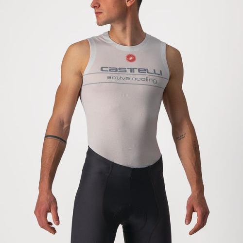 Castelli Active Cooling Sleeveless - Silver Gray (Grösse: L) von Castelli