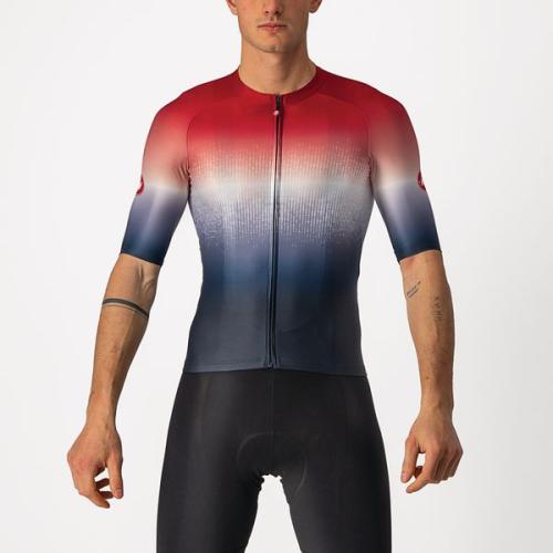 Castelli Aero Race 6.0 Jersey - Savile Blue/Pro Red (Grösse: M) von Castelli