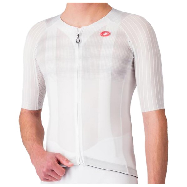 Castelli - Aero Race 8S Jersey - Velotrikot Gr L;M;S;XL;XXL grau;weiß Castelli - Aero Race 8S Jersey - Velotrikot Gr L;M;S;XL;XXL grau;weiß von Castelli