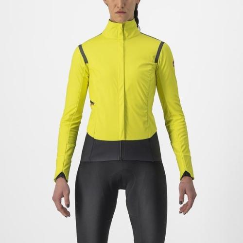 Castelli Alpha RoS 2 W Jacket - Lime Light Fluo/Dark Gray (Grösse: M) von Castelli