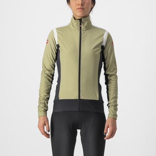 Castelli Alpha RoS 2 W Light Jacket - Green Tea/Dark Gray-White (Grösse: M) von Castelli