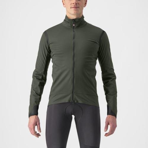Castelli Alpha Ultimate Insulated Jacket - Military Green/Black-Electric Lime (Grösse: XL) von Castelli
