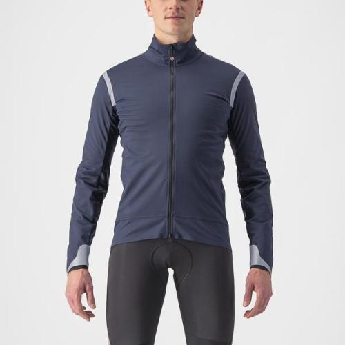 Castelli Alpha Ultimate Insulated Jacket - Savile Blue/Silver Reflex-Steel Blue (Grösse: 2XL) von Castelli