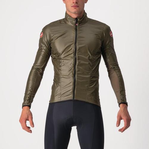Castelli Aria Shell Jacket - Moss Brown (Grösse: 2XL) von Castelli