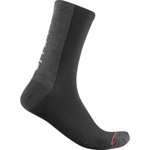 Castelli Bandito Wool 18 Sock - Black (Grösse: 2XL) von Castelli