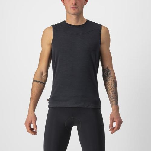 Castelli Bandito Wool Sleeveless - Black (Grösse: 2XL) von Castelli