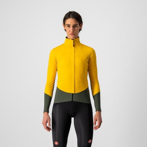 Castelli Beta RoS W Jacket - Safron/Military Green (Grösse: L) von Castelli