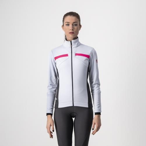 Castelli Dinamica Jacket - Silver Gray/Dark Gray-Pink Reflex (Grösse: S) von Castelli