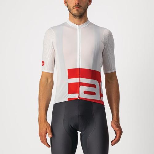 Castelli Downtown Jersey - White/Red (Grösse: L) von Castelli