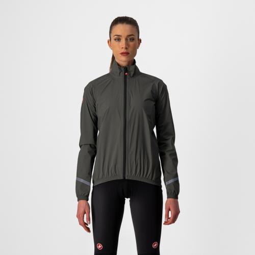 Castelli Emergency 2 W Rain Jacket - Military Green (Grösse: XL) von Castelli