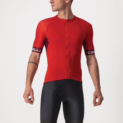 Castelli Entrata VI Jersey - Red/Bordeaux-Ivory (Grösse: 2XL) von Castelli