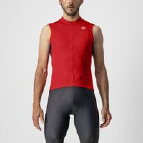Castelli Entrata VI Sleeveless - Red/Bordeaux-Ivory (Grösse: 2XL) von Castelli