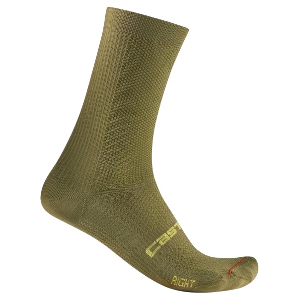 Castelli - Espresso 18 Sock - Velosocken Gr XXL oliv von Castelli
