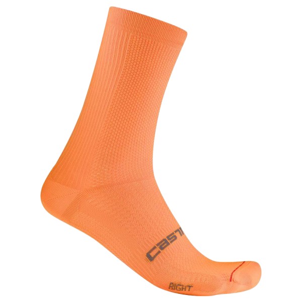 Castelli - Espresso 18 Sock - Velosocken Gr XXL orange von Castelli