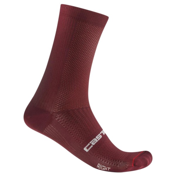 Castelli - Espresso 18 Sock - Velosocken Gr XXL rot von Castelli