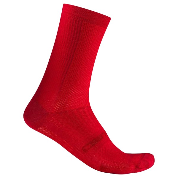 Castelli - Espresso 18 Sock - Velosocken Gr XXL rot von Castelli