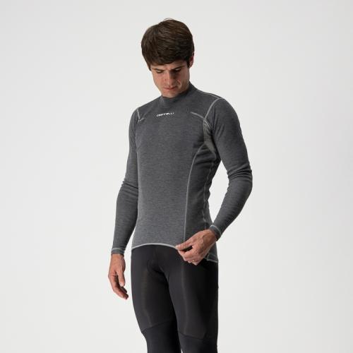 Castelli Flanders Warm LS langarm - Gray (Grösse: S) von Castelli