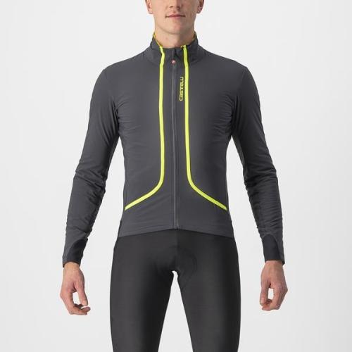 Castelli Flight Jacket Air - Dark Gray/Electric Lime (Grösse: XL) von Castelli