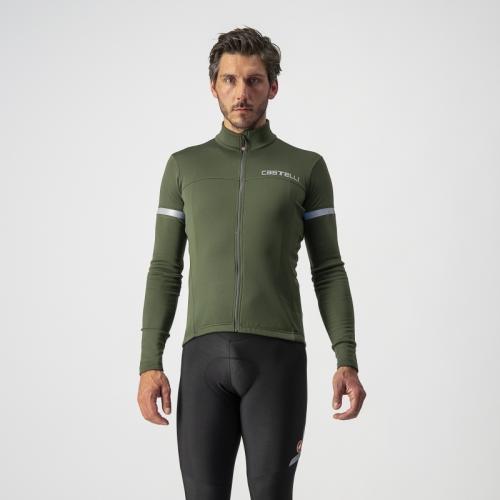 Castelli Fondo 2 Jersey FZ - Military Green/Silver Reflex (Grösse: 2XL) von Castelli