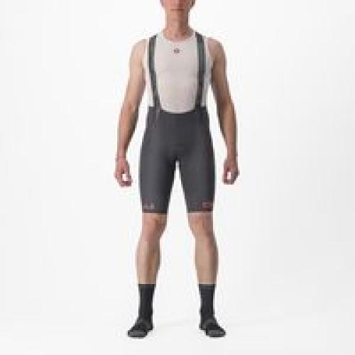 Castelli Free Aero RC Classic Bibshort - Dark Gray/Hibiscus (Grösse: XL) von Castelli