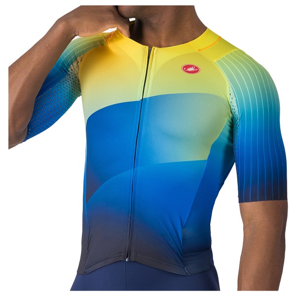 Castelli - Free Sanremo Tri Suit S/S - Veloeinteiler Gr XXL blau von Castelli