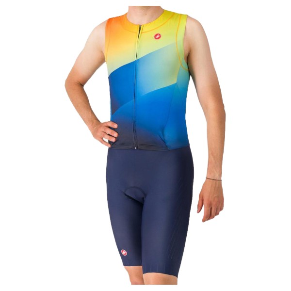 Castelli - Free Sanremo Tri Suit Sleeveless - Veloeinteiler Gr M blau von Castelli