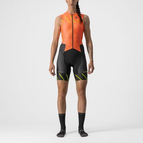 Castelli Free Sanremo W Suit Sleeveless - Coral Flash (Grösse: S) von Castelli