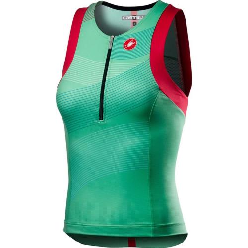 Castelli Free W Tri Singlet - Multicolor/Jade Green (Grösse: S) von Castelli