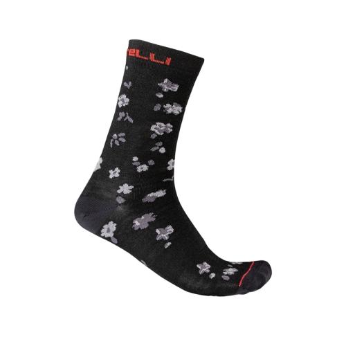 Castelli Fuga 18 Sock - Savile Blue/Silver Gray (Grösse: 2XL) von Castelli