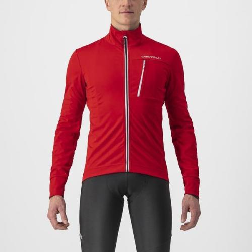 Castelli Go Jacket - Red/Silver Gray (Grösse: M) von Castelli