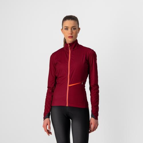 Castelli Go W Jacket - Bordeaux/Brilliant Pink (Grösse: M) von Castelli