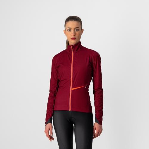 Castelli Go W Jacket - Bordeaux/Brilliant Pink (Grösse: S) von Castelli