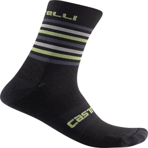 Castelli Gregge 15 Sock - Black/Dark Gray (Grösse: L-XL) von Castelli