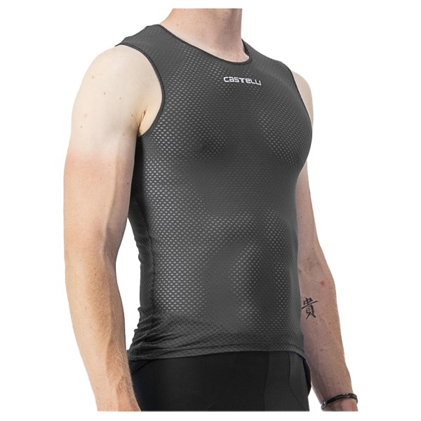 Castelli - Pro Mesh 2.0 Sleeveless - Velounterhemd Gr M grau von Castelli