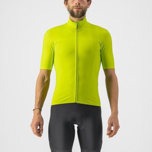 Castelli Pro Thermal Mid SS Jersey - Electric Lime (Grösse: XS) von Castelli