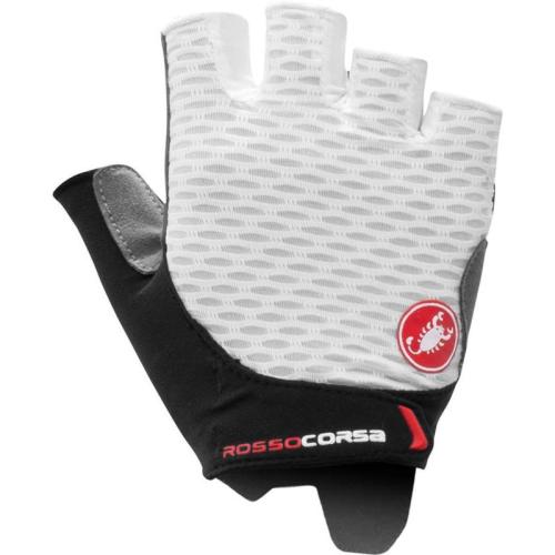 Castelli Rosso Corsa 2 W Glove - White (Grösse: M) von Castelli