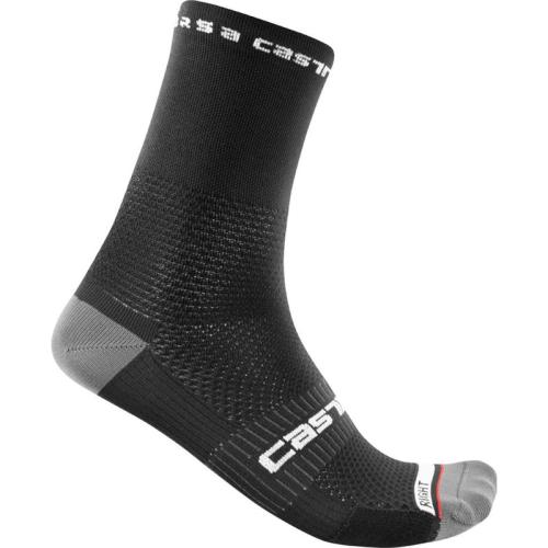 Castelli Rosso Corsa Pro 15 Sock - Black (Grösse: S-M) von Castelli