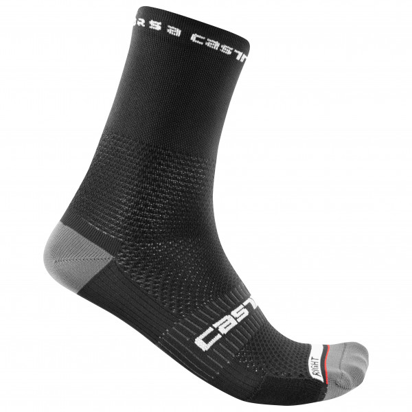 Castelli - Rosso Corsa Pro 15 Sock - Velosocken Gr XXL schwarz von Castelli