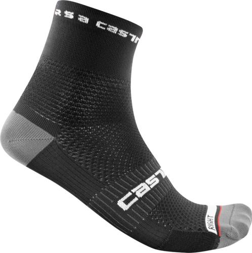 Castelli Rosso Corsa Pro 9 Sock - Black (Grösse: 2XL) von Castelli