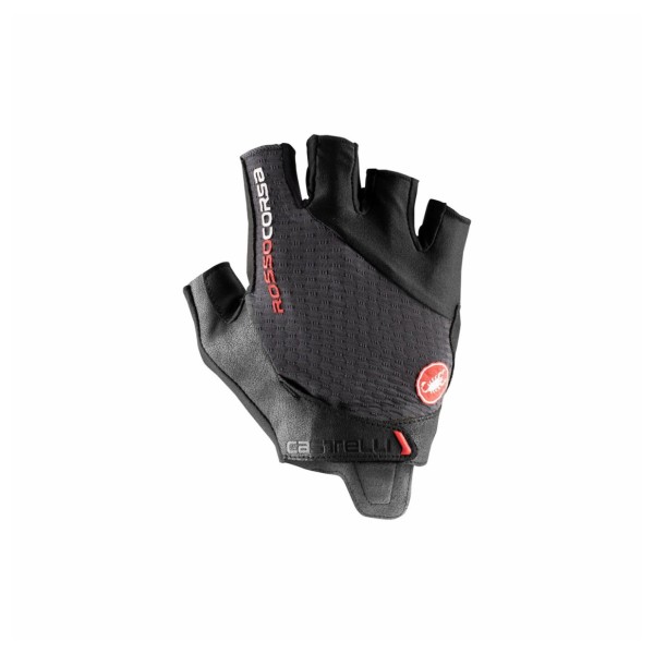 Castelli - Rosso Corsa Pro V Glove - Handschuhe Gr M grau von Castelli