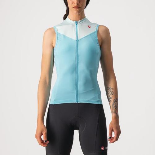 Castelli Solaris Sleeveless Jersey - Skylight/Light Acqua (Grösse: S) von Castelli