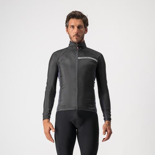 Castelli Squadra Stretch Jacket - Light Black/Dark Gray (Grösse: M) von Castelli